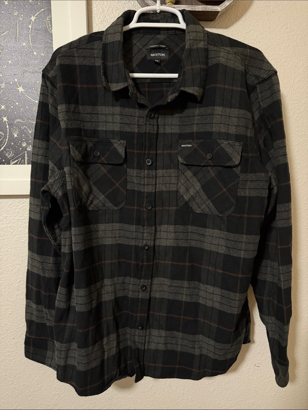 Brixton Plaid Button-Up Shirt